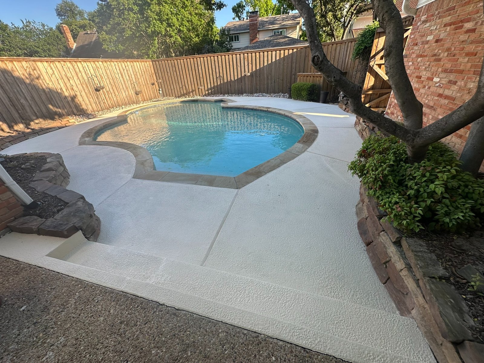 Deck resurfacing — after